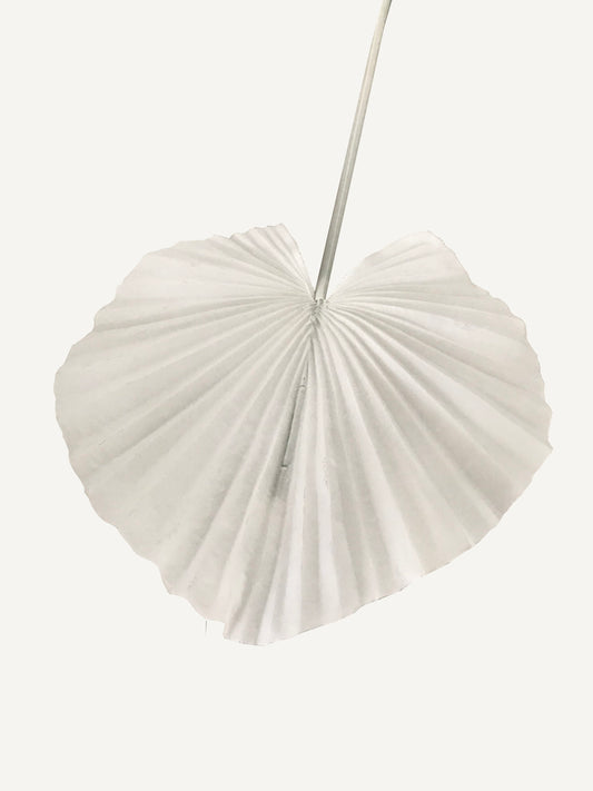 artificial fan palm white