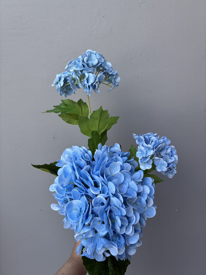 Artificial Real Touch Hydrangea Blue