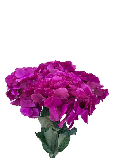 Artificial Hydrangea Bunch Fuschia