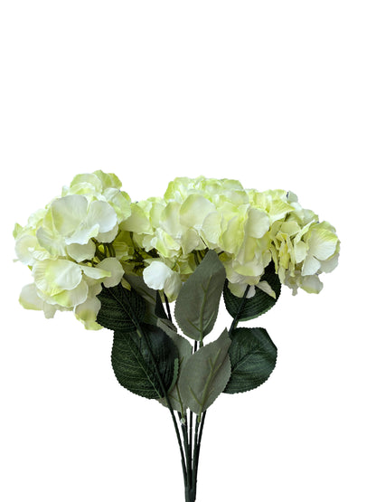 Artificial Hydrangea Bunch Light Lime