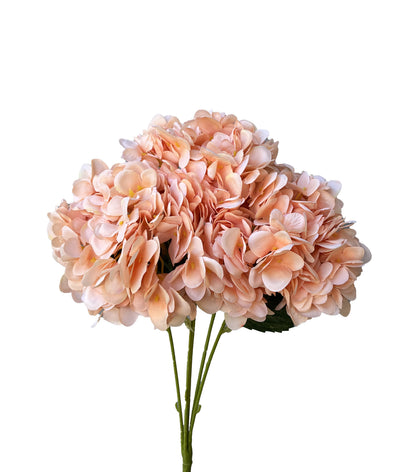 Artificial Hydrangea Bunch Peach