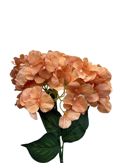 Artificial Hydrangea Bunch Toffee