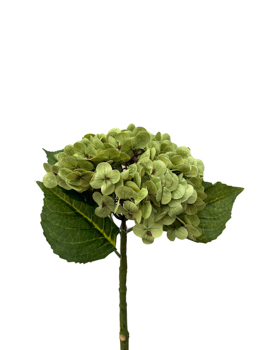 Artificial Real Touch Hydrangea Dusty Green