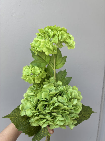 Artificial Real Touch Hydrangea Green