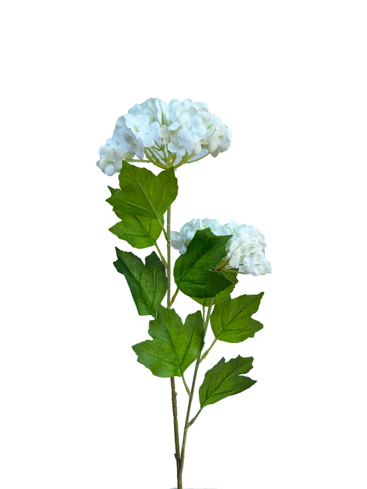 Artificial Real Touch Snow Touch Hydrangea White