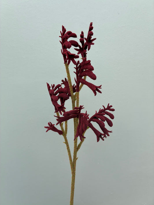 Artificial Kangaroo Paw Dark Red