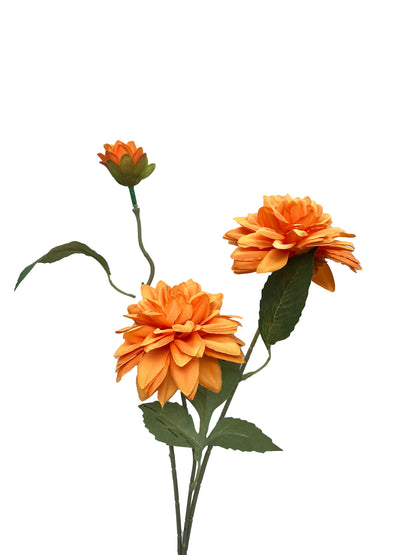 Artificial Dahlia Spray Orange