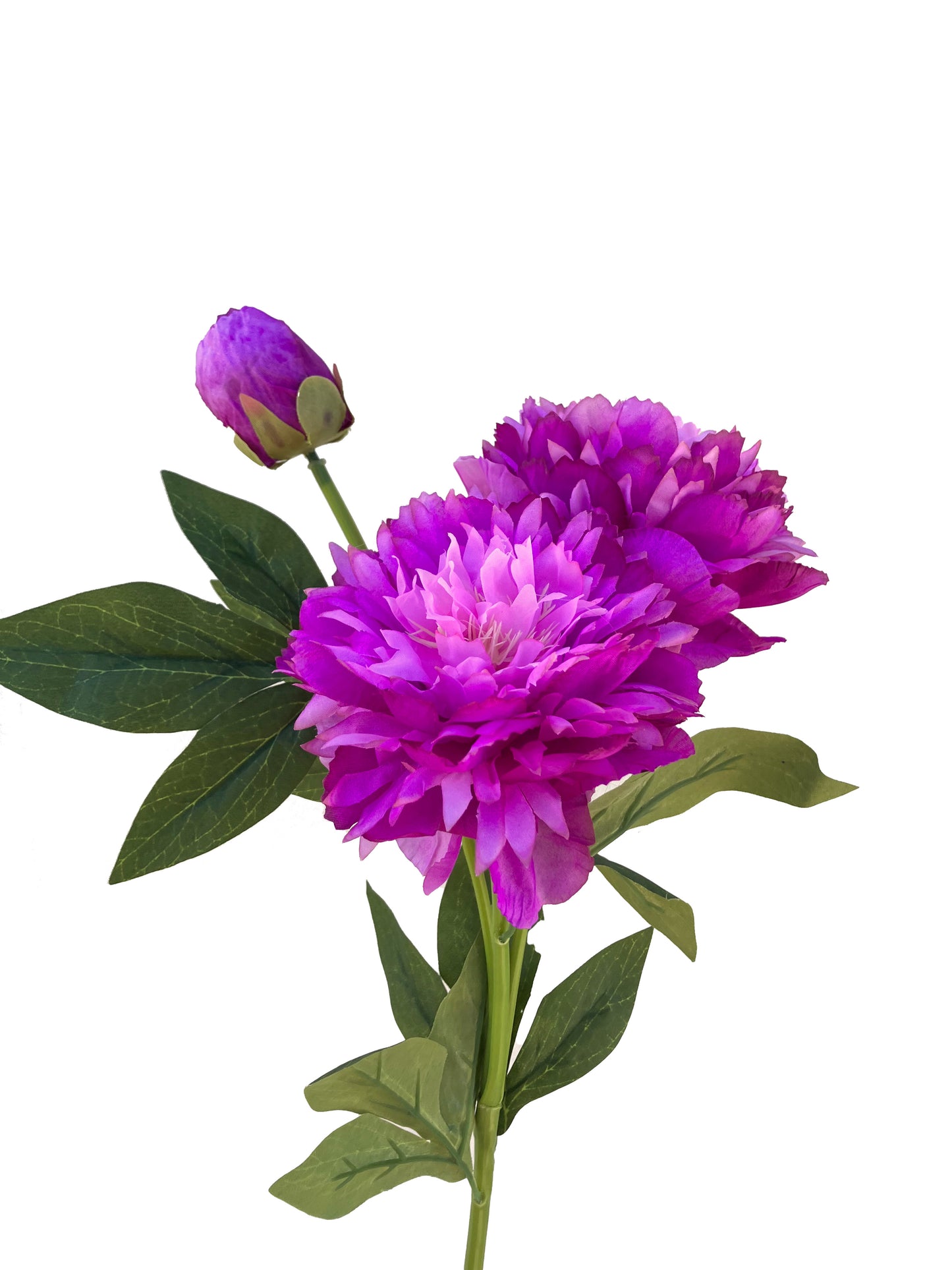 Artificial Peony Spray fuchsia