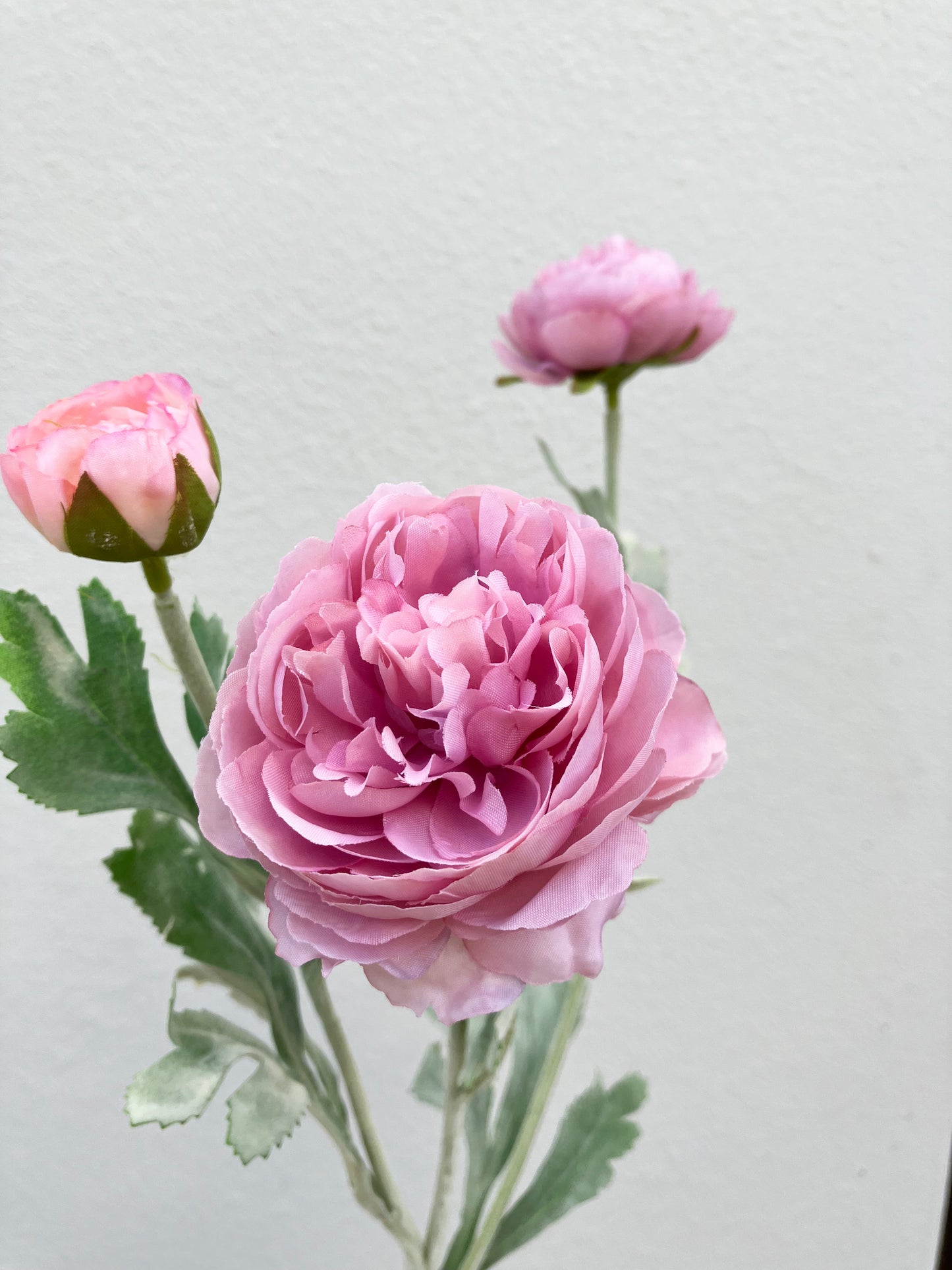 Artificial Ranunculus Rose Mauve Lilac