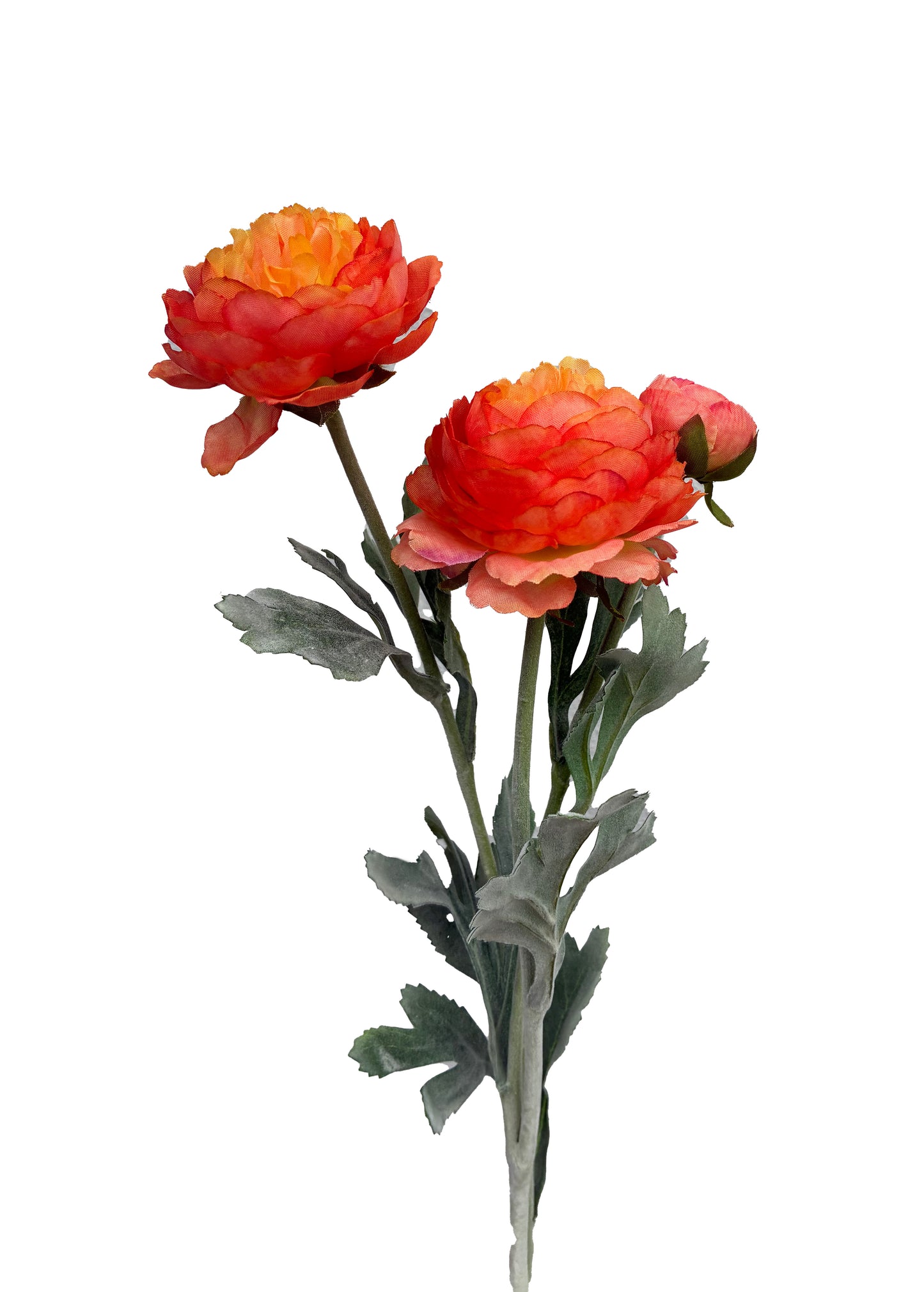 Artificial Ranunculus Rose Orange