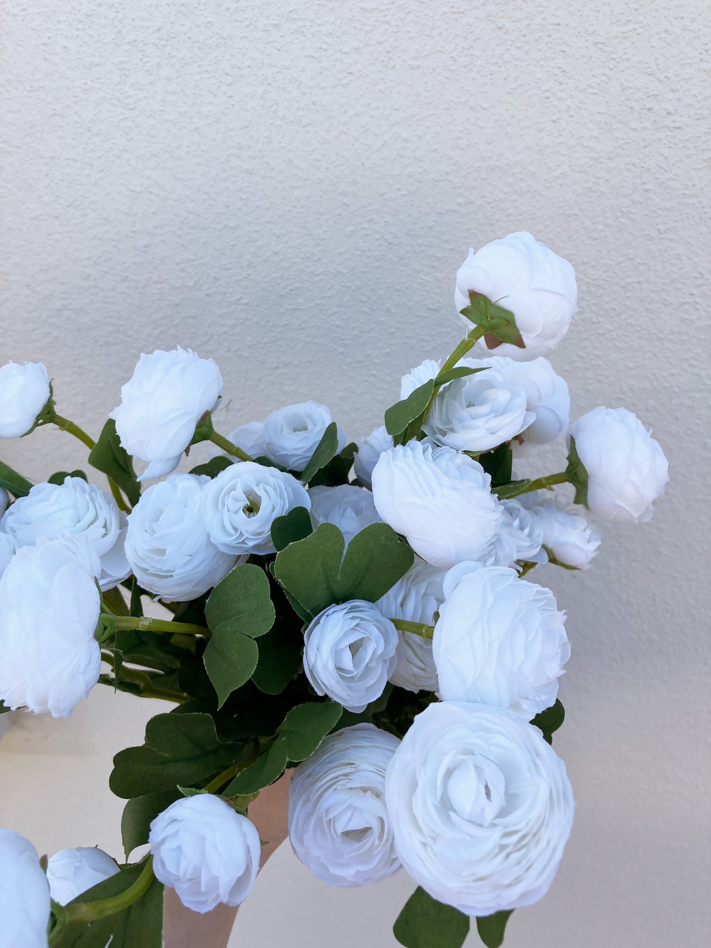 Artificial Ranunculus Rose White