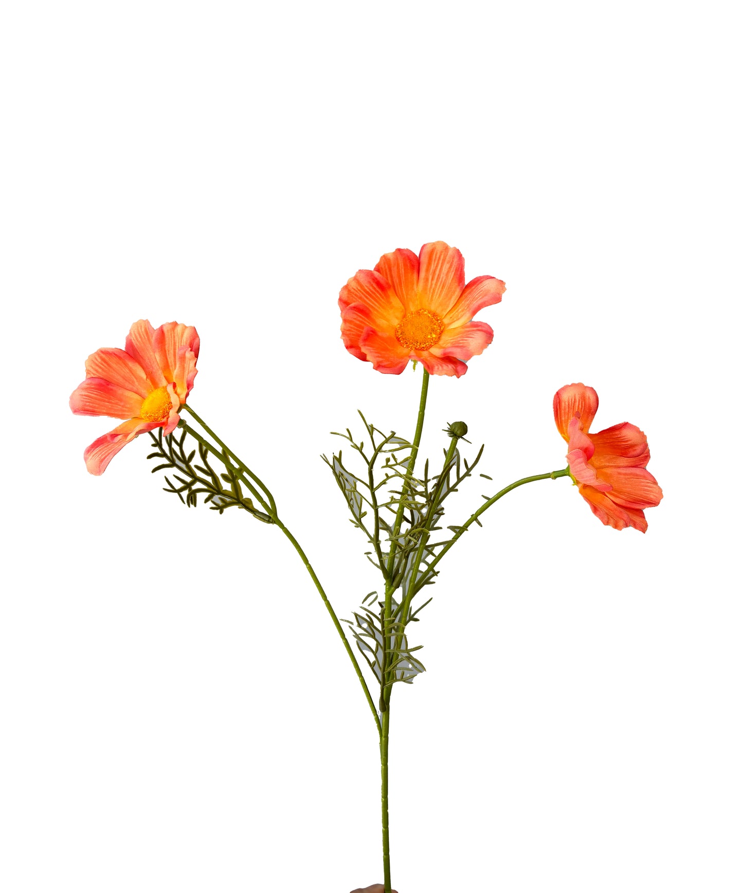 Artificial Real Touch Cosmos Spray Orange