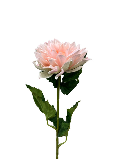 Artificial Dahlia Peach Real Touch
