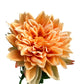 Artificial Dahlia Light Orange Real Touch Large
