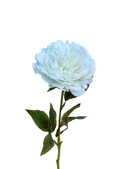 Artificial Real Touch Peony Large White