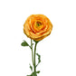 Artificial Real Touch Ranunculus Rose Orange Yellow