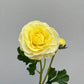 Artificial Real Touch Ranunculus Rose Pale Yellow