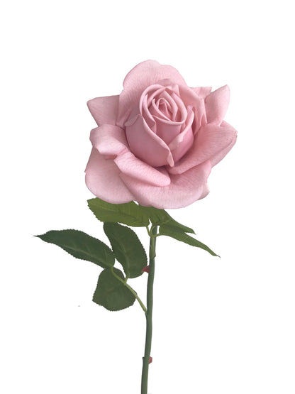 Artificial Real Touch Rose Dusty Pink