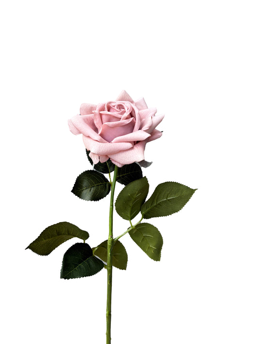 Artificial Real Touch Rose Pink Mauve