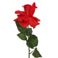     artificial real touch rose fire red