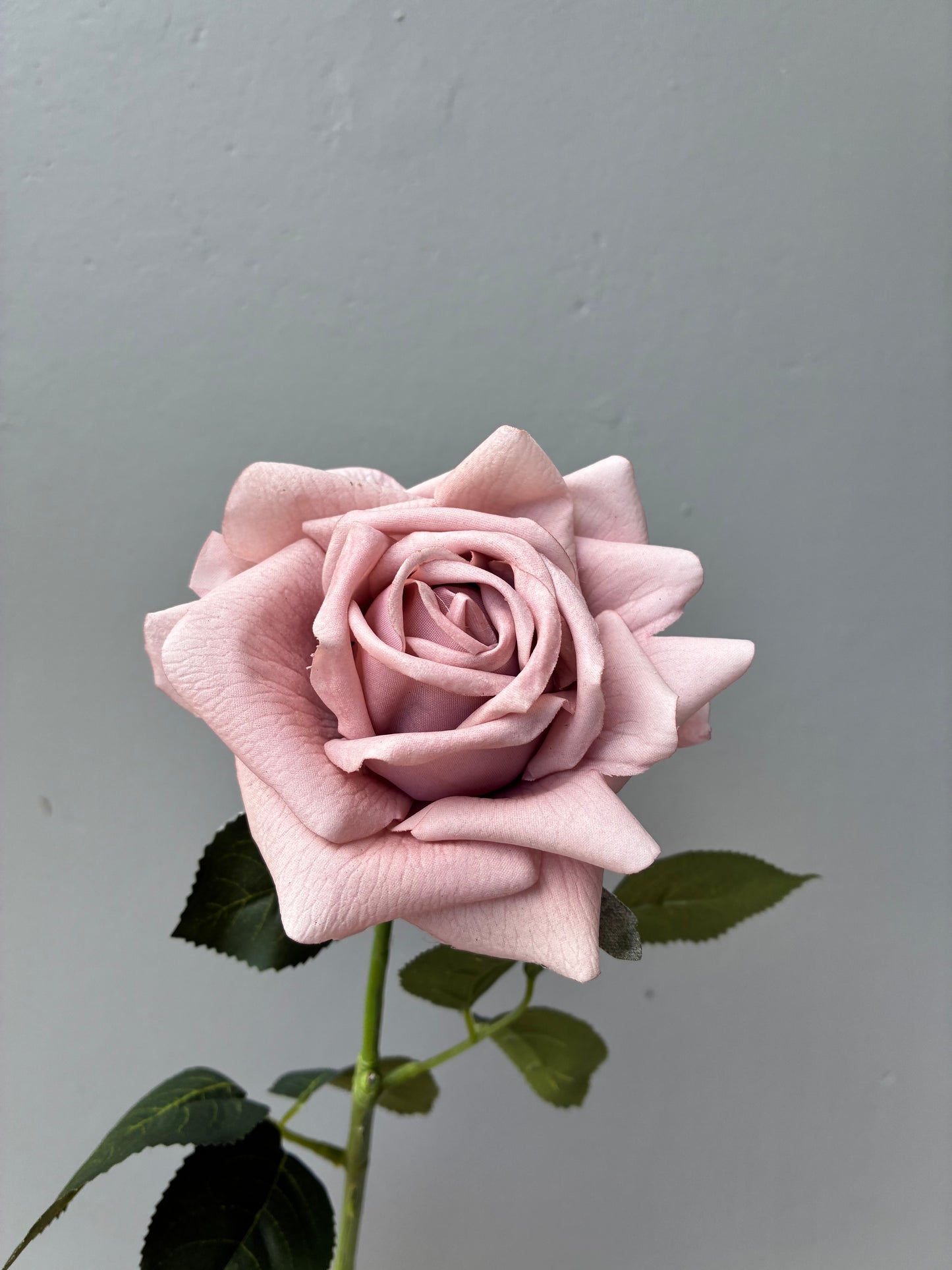 Artificial Real Touch Rose Pink Mauve