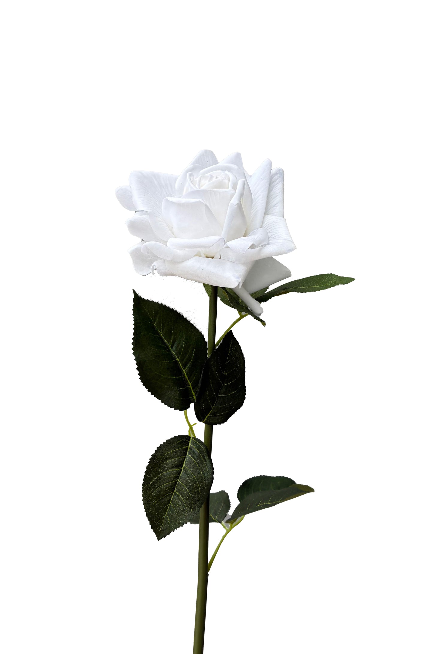Artificial Real Touch Rose White