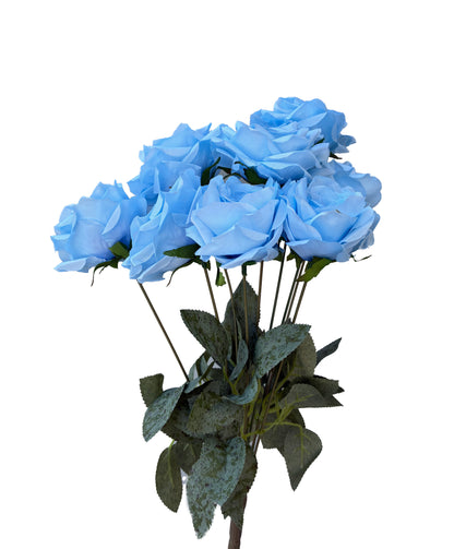 Artificial Rose Bunch Blue