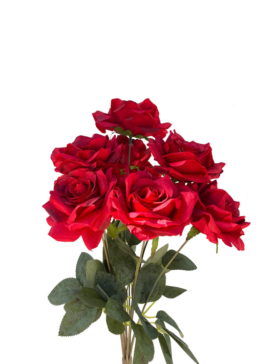 Artificial Rose Bunch Red