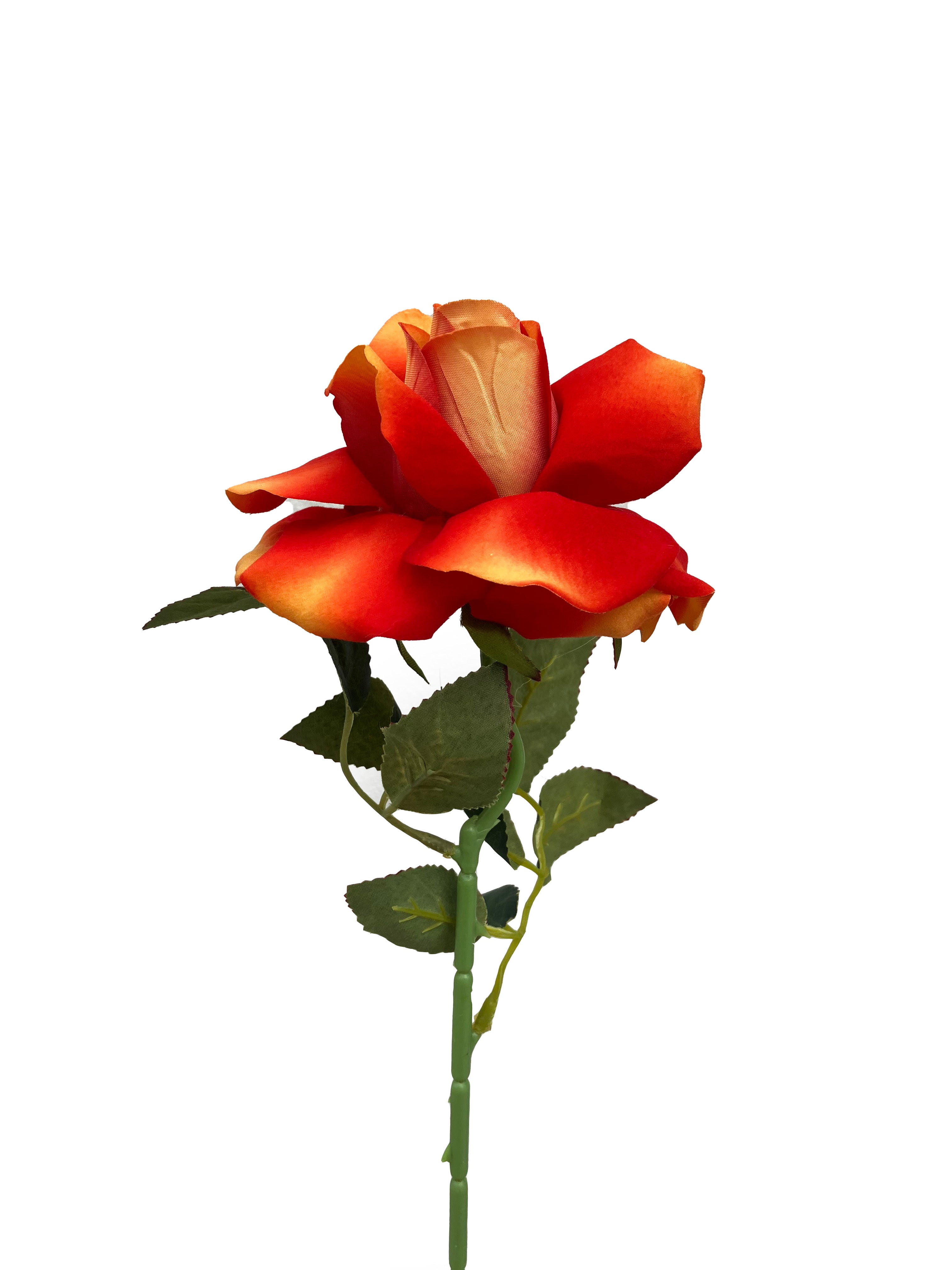 Fake Orange Roses The Classic Artificial Rose Blood Orange – Wild Blooms