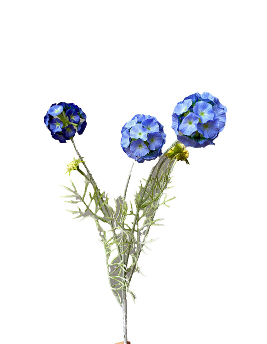 Artificial Scabiosa Pods Blue
