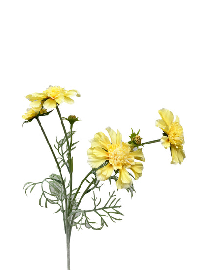 Artificial Scabiosa Spray Yellow
