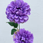 Artificial Pom Pom Dahlia Purple