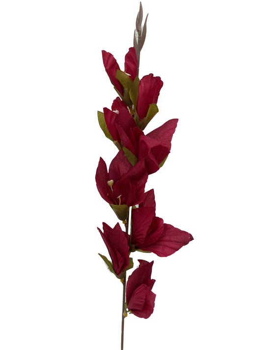 Artificial Gladiolus Wine Red