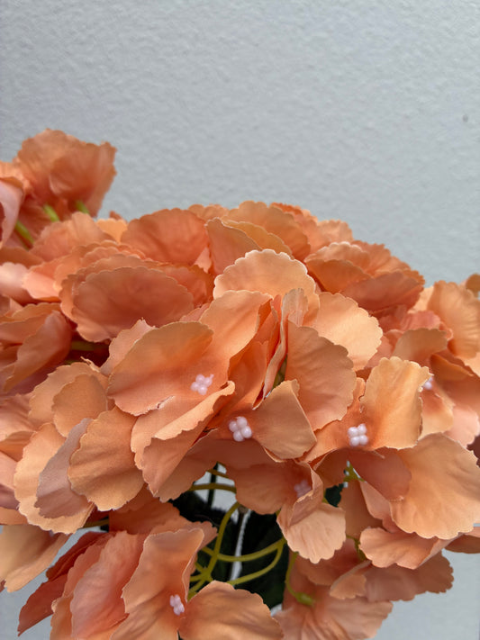 Bouquet d'hortensias artificiels bleu