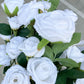 Artificial Rose Spray White