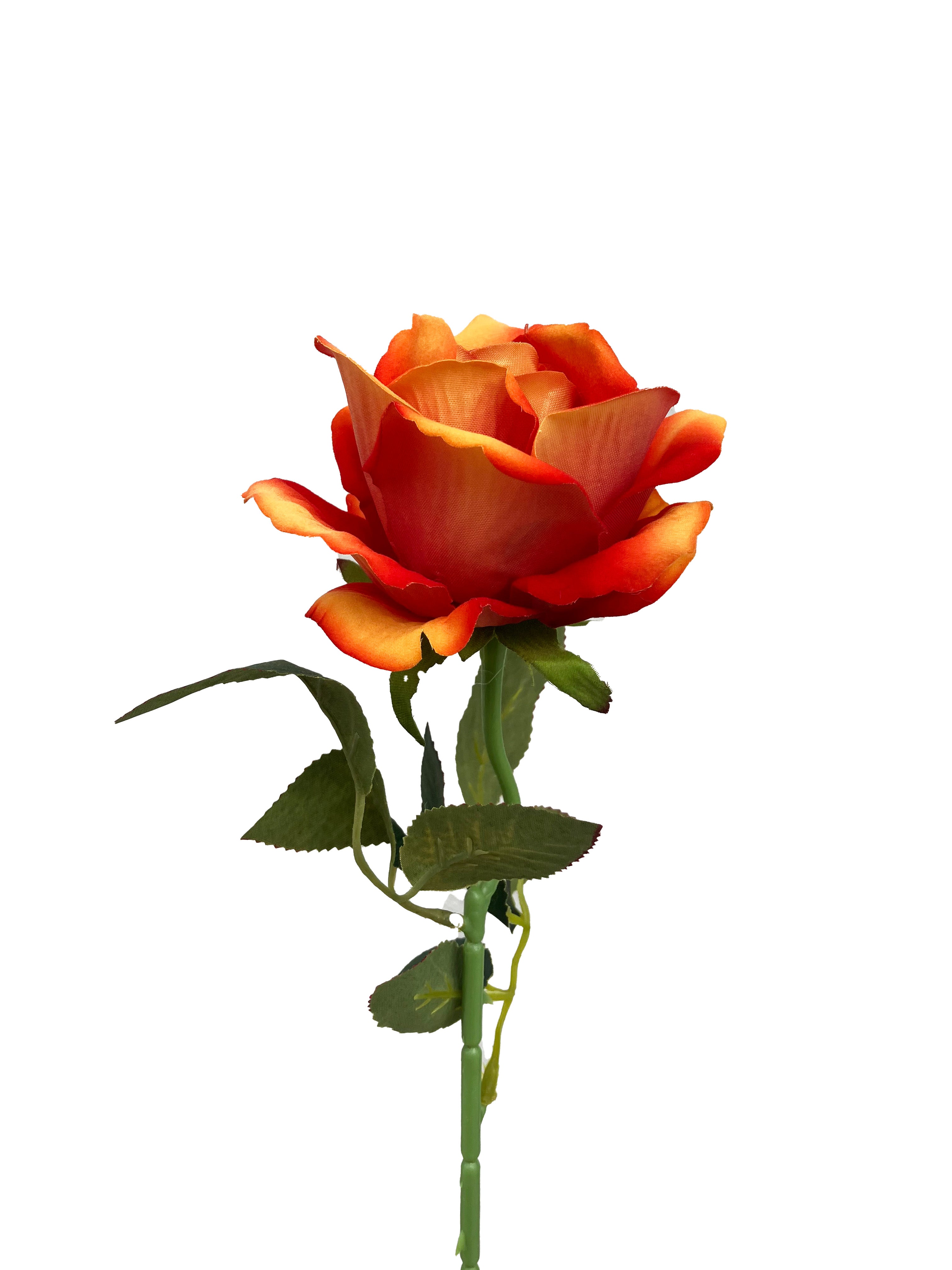 The Classic Artificial Rose Blood Orange – Wild Blooms