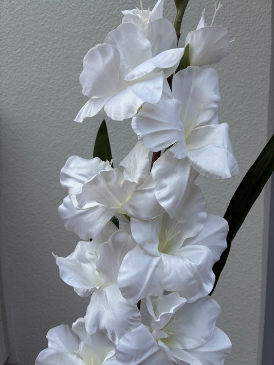 Artificial Gladiolus White