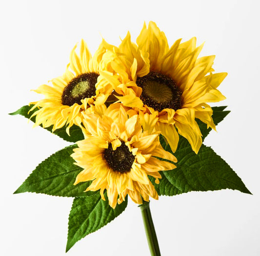Artificial Sunflower Bunch Yellow