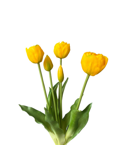 Artificial Real Touch Tulip Yellow