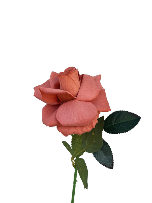 The Classic Artificial Rose Auburn