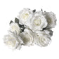 Artificial Rose Bunch natural white
