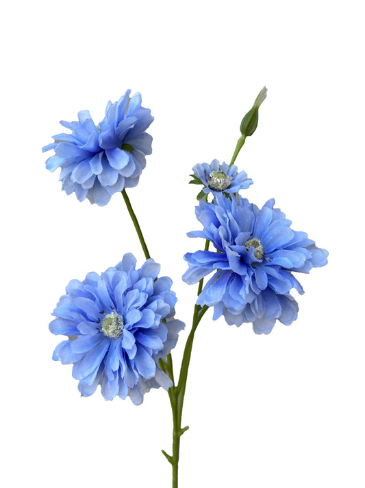 Artificial Zinnia Charisma Blue