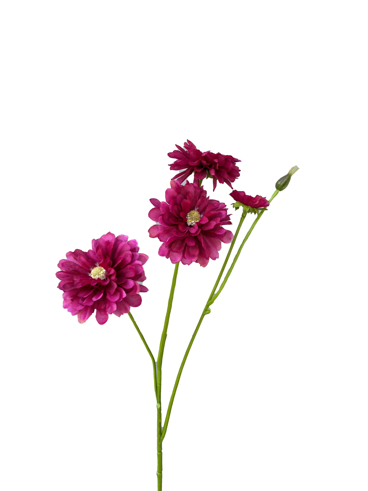 Artificial Zinnia Maroon