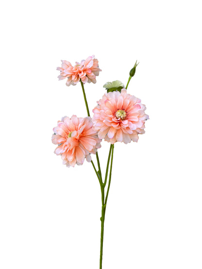 Artificial Zinnia Peach