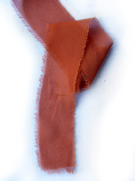 Chiffon Bouquet Wrap Burnt Orange