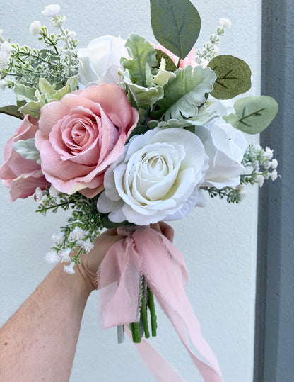 Chiffon Bouquet Wrap Blush