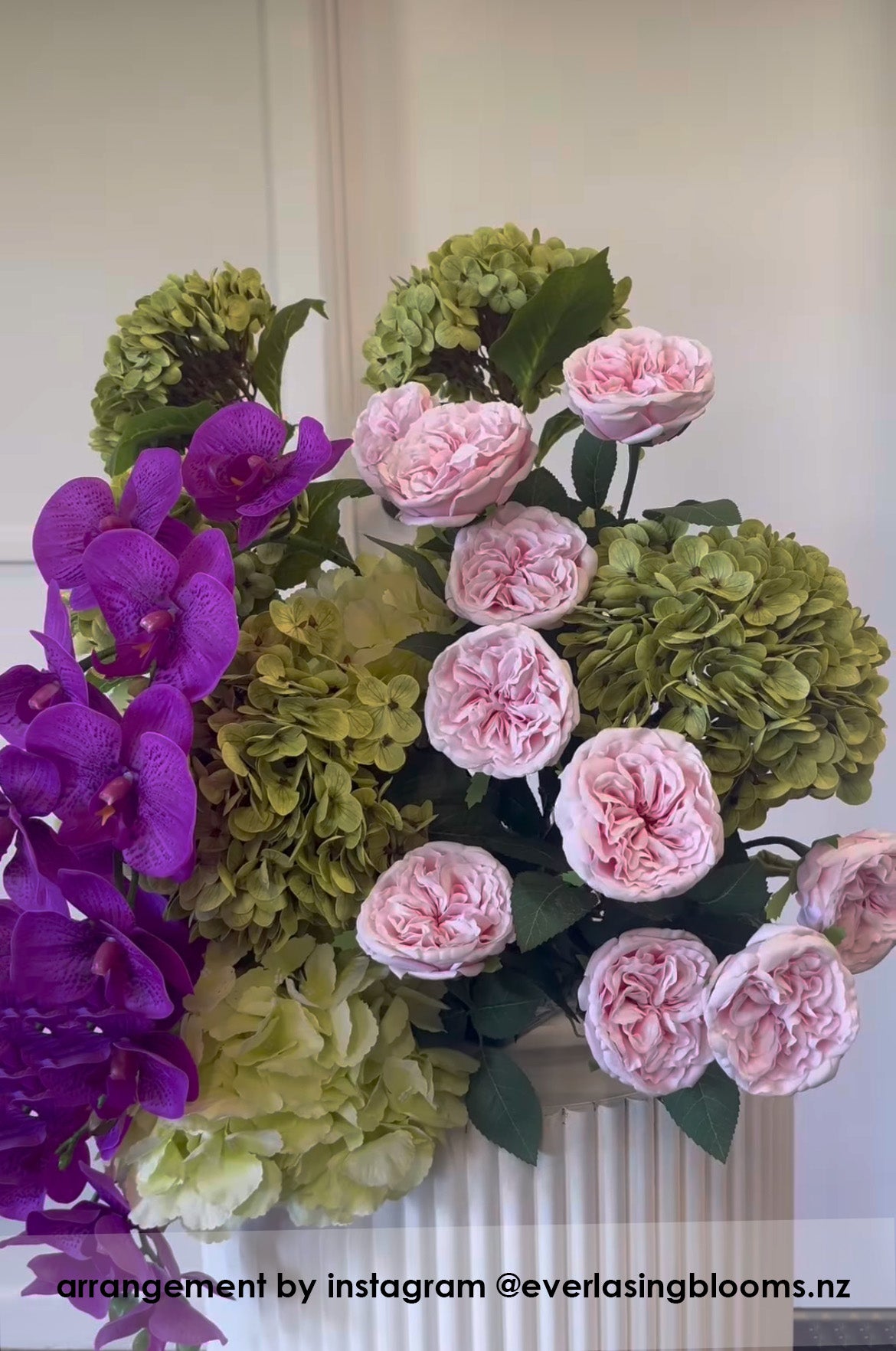 Orquídea Artificial Real Touch Púrpura Oscuro