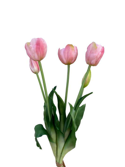 Artificial Real Touch Tulip Pink