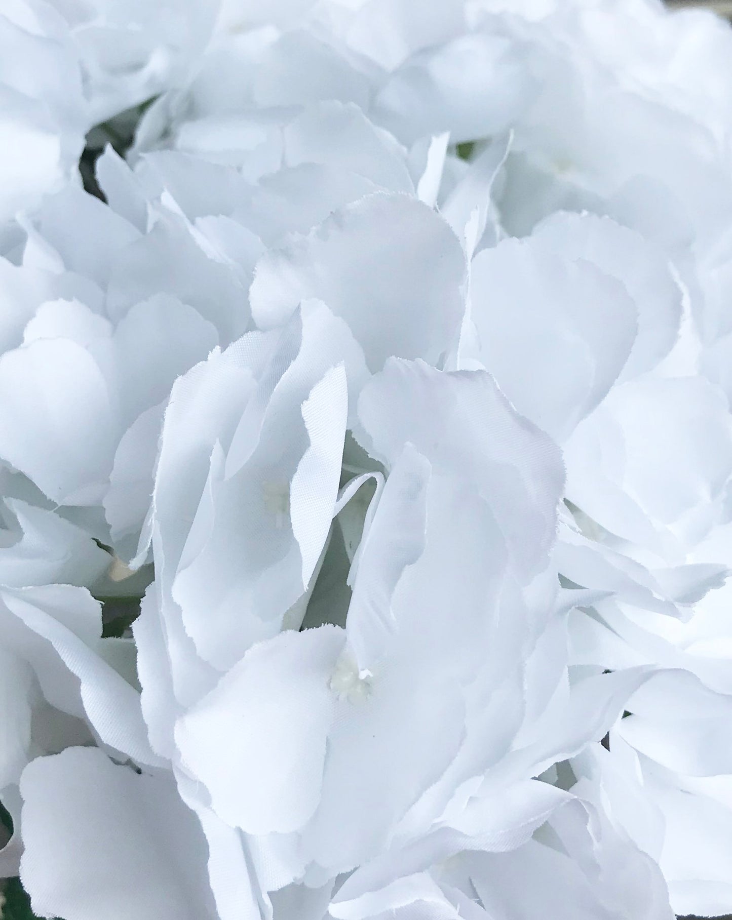 Artificial Hydrangea Bunch Pure White