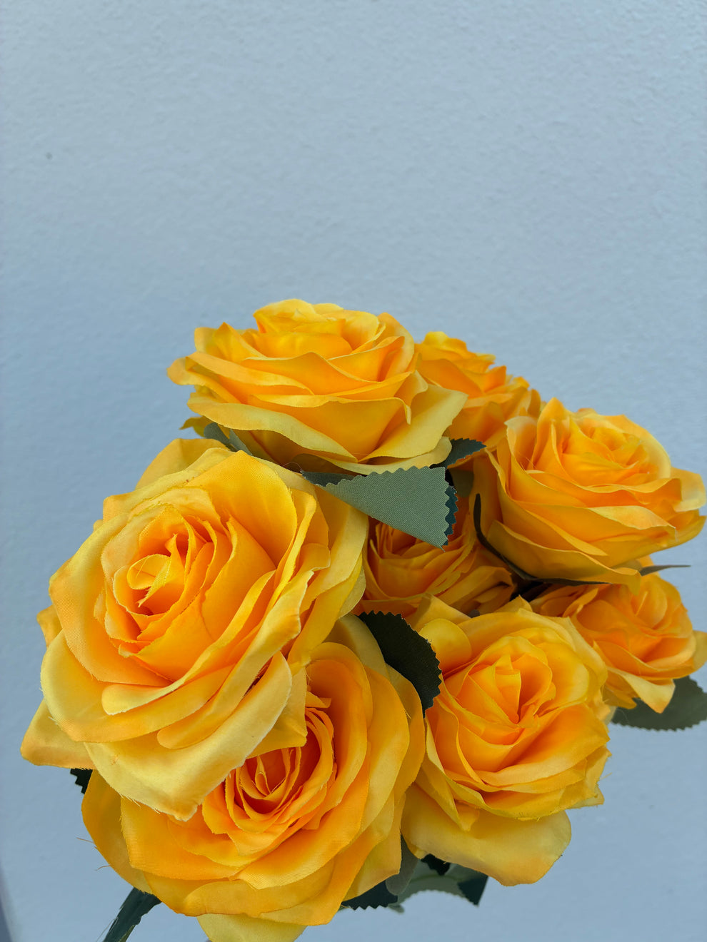 Artificial Rose Bunch Yellow – Wild Blooms